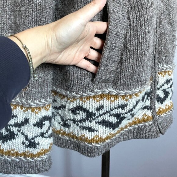 🛑 Laundromat Wool Hooded Fleece Lined Zip-up Sweater Jacket - Large🇳🇵 - Picture 8 of 13